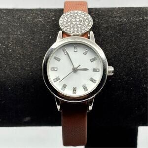 Silver & Brown Watch